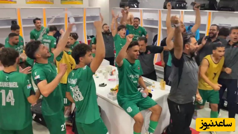 حرکت جنجالی شمس آذری ها بعد از بُرد خوزستانی ها در رختکن +فیلم/ رختکن رو هواست😍