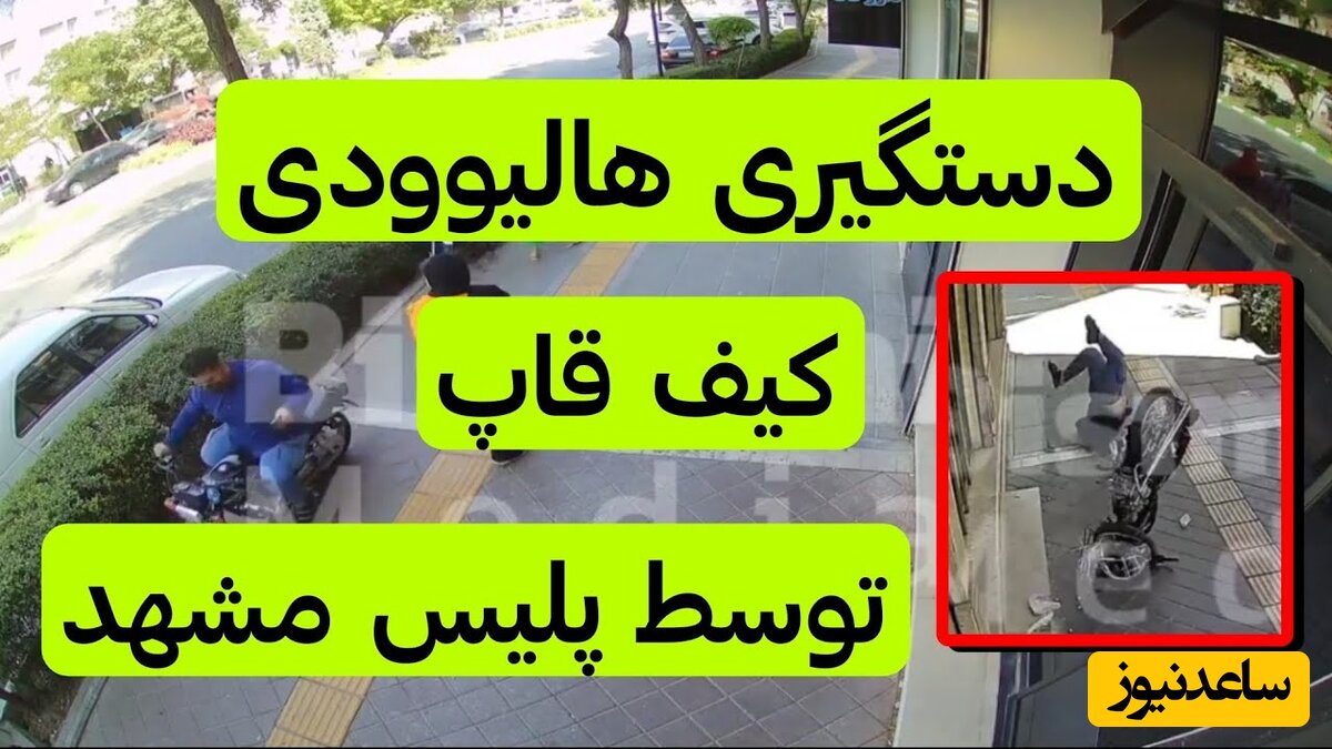 دستگیری هالیوودی یک کیف قاپ زیر 10 ثانیه توسط پلیس/شیر مادر حلالت!