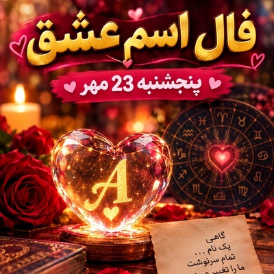فال اسم عشق؛ اگر اسمش با این حرف شروع می‌شود، امروز دیوانه‌وار به تو فکر می‌کند! 23 مهر 1405