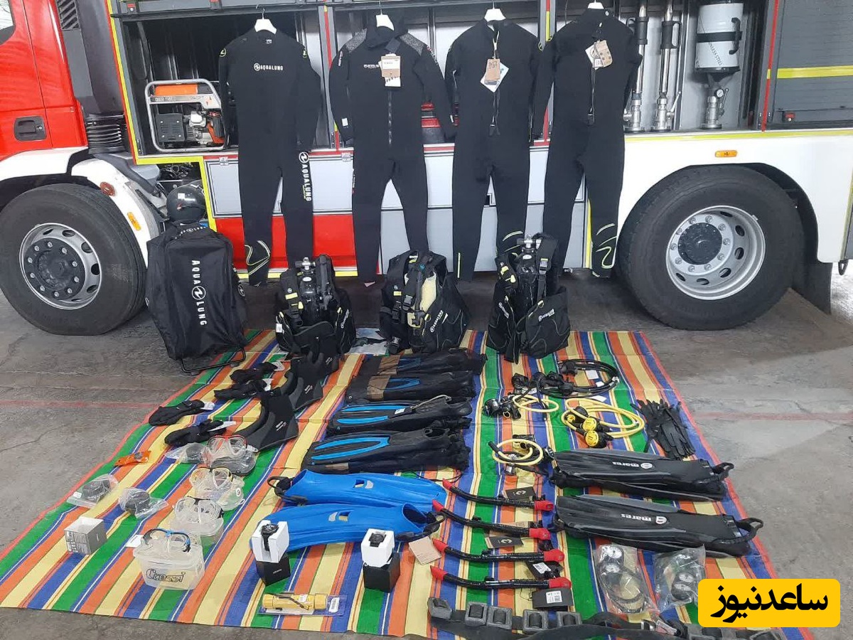 تجهیزات غواصی سازمان آتش‌نشانی و خدمات ایمنی شهرداری میانه بروز شد