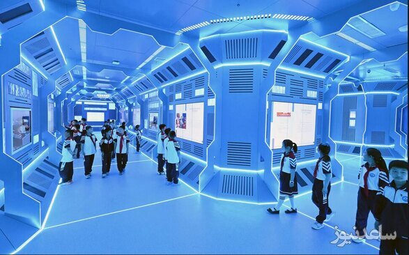 دانش آموزان چینی در هفته ملی علم و فناوری چین از پایگاه آموزشی هوش مصنوعی هاندان بازدید می کنند.