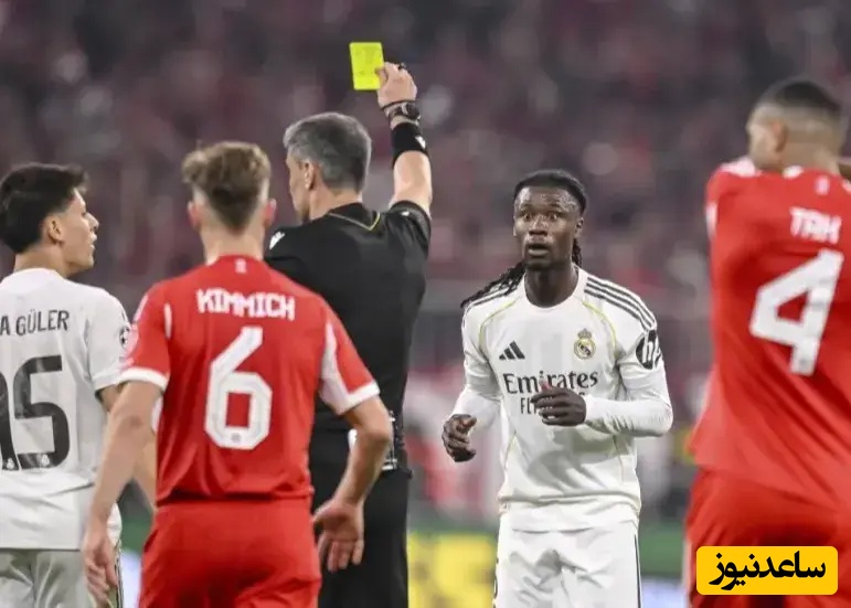 فاجعه 8 دقیقه‌ای در بایرن؛ کاماوینگا با کارت قرمز رئال را به سقوط کشاند