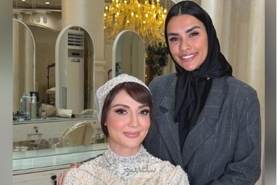 استایل عروس‌گونه حدیث میرامینی برای رفتن به عروسی برادرش؛ وقتی خانم بازیگر معروفترین سالن زیبایی تهران رو برای درخشیدن در مراسم داداشش انتخاب میکنه+فیلم