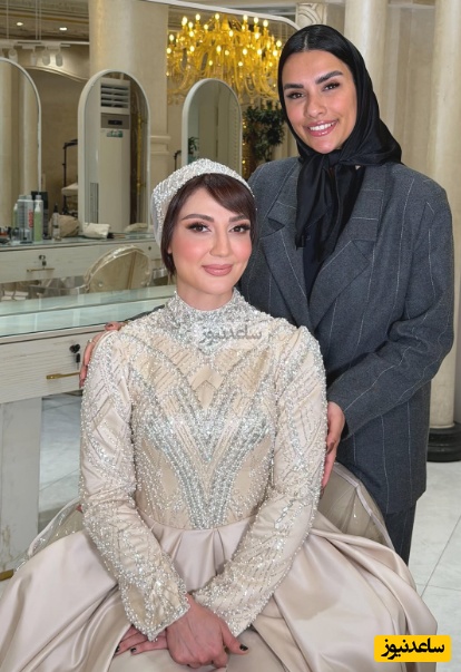 استایل عروس‌گونه حدیث میرامینی برای رفتن به عروسی برادرش؛ وقتی خانم بازیگر معروفترین سالن زیبایی تهران رو برای درخشیدن در مراسم داداشش انتخاب میکنه+فیلم