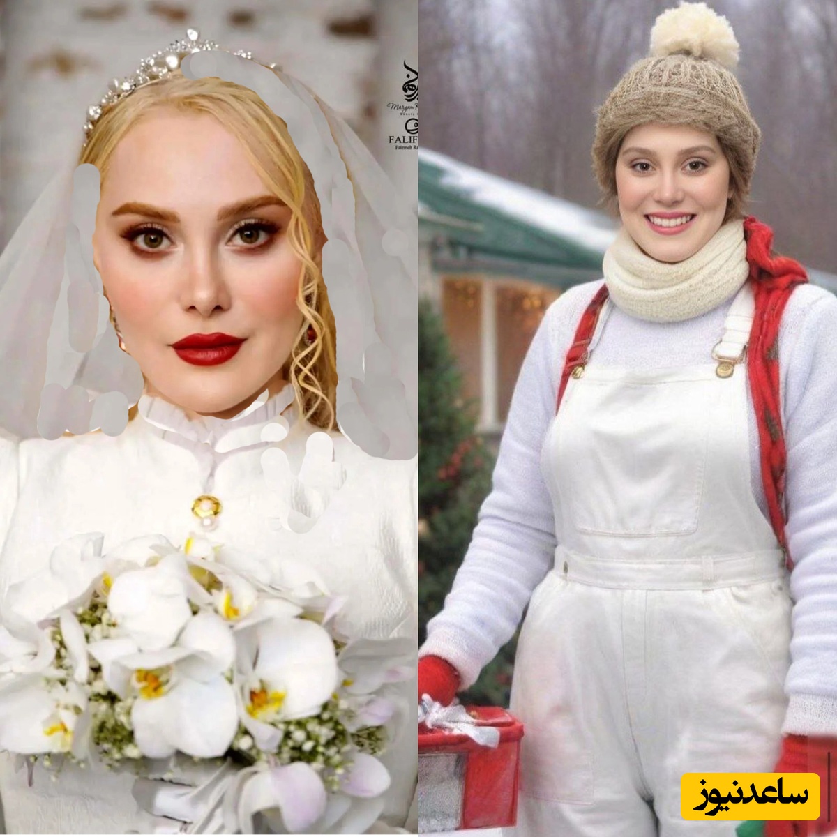 از استایل‌های پاییزی و زمستانی آرام جعفری، نوعروس سینما غافل نشین؛ از تیپ متفاوت با کلاه قفقازی تا پالتو پشم مادربزرگی+عکس