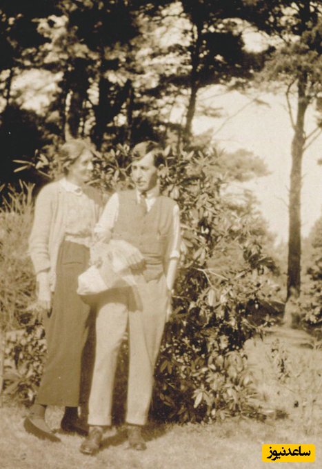 ویرجینیا وولف در کنار همسرش
