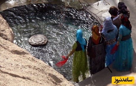 ویدیو/ ساعت سنگی یا آبی "هرسین" با قدمتی متعلق به عصر ساسانی اثر بی‌نظیر تاریخی در کرمانشاه