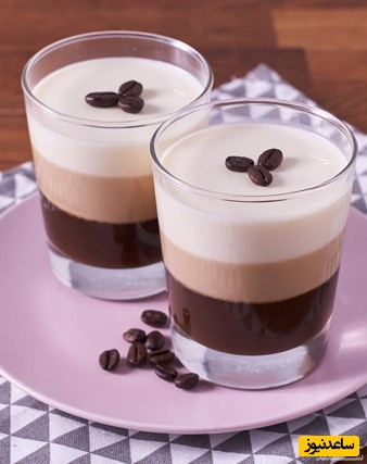 طرز تهیه پودینگ سه رنگ ساده + عکس