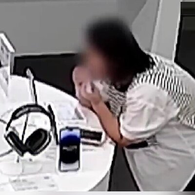 (ویدئو) یک زن با کمک دندان‌هایش آیفون 14 را سرقت کرد!
