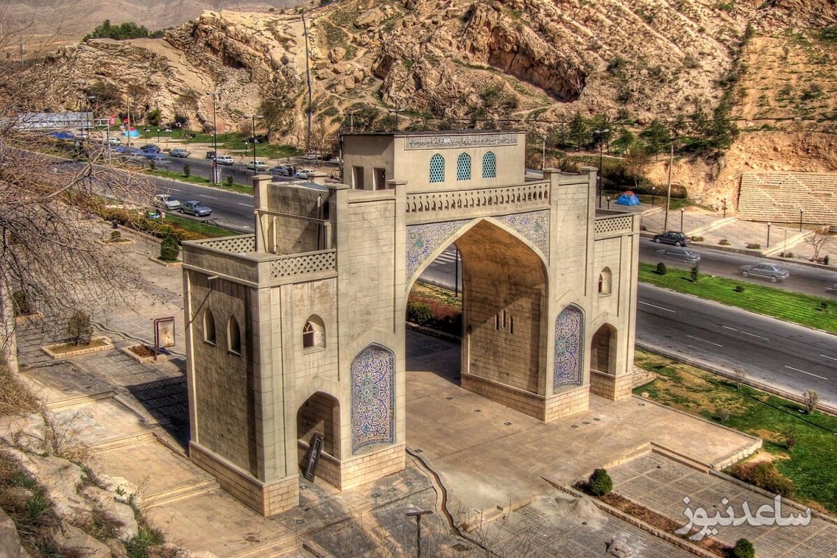 عکس‌های تاریخی از «دروازه قرآن» شیراز؛ یک قرن قبل