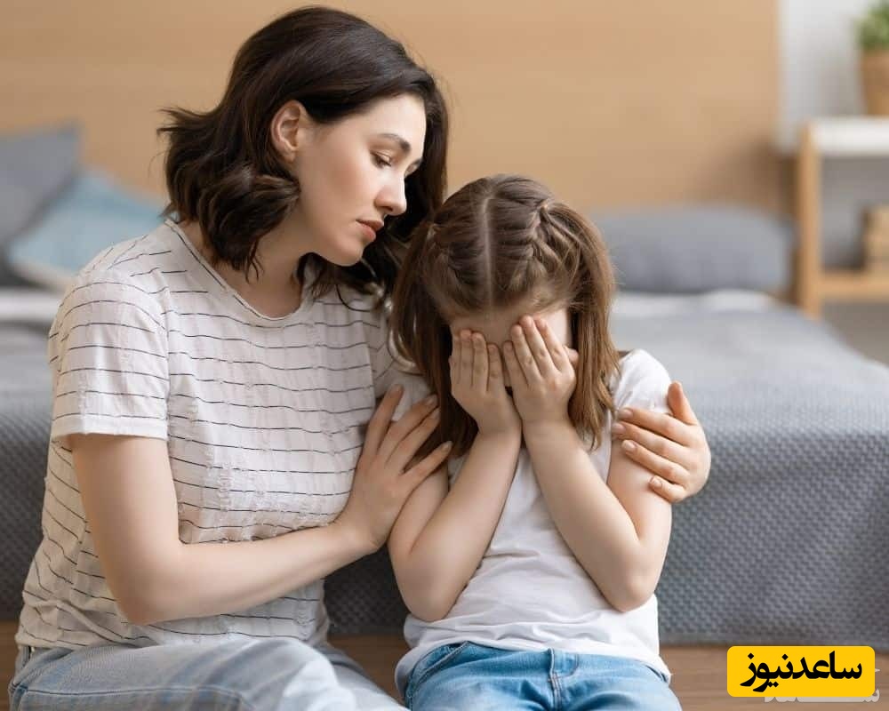 مادر و کودک ناراحت