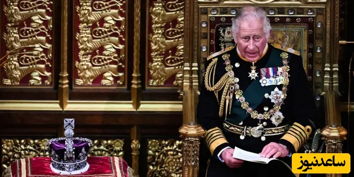 این زن معترض جلوی پادشاه انگلیس قدعلم کرد +ویدیو