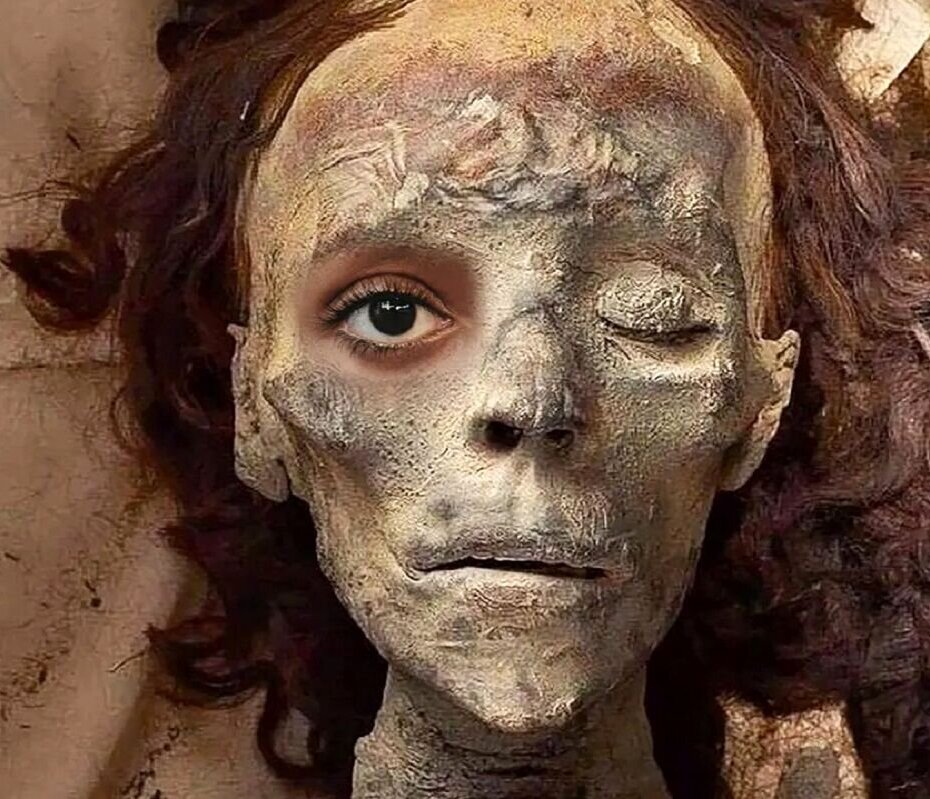 بازسازی ماهرانه چهره ملکه تیه، همسر آمنهوتپ سوم بر اساس مومیایی 3400 ساله توسط هوش مصنوعی +فیلم