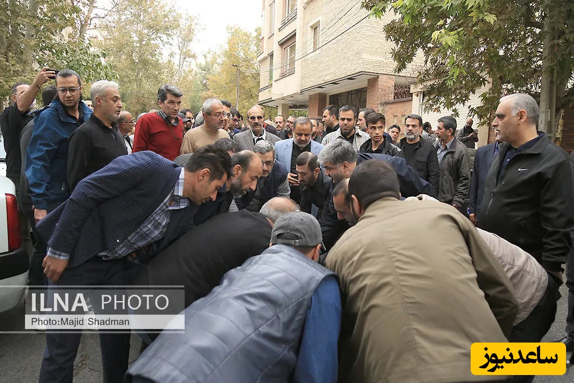 تشیع جنازه خواهر احمدی نژاد 