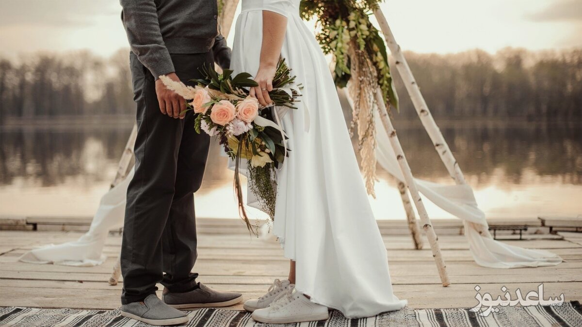 ازدواج جنجالی عروس نیم متری با داماد قد بلند چندمتری خبرساز شد+عکس باورنکردنی