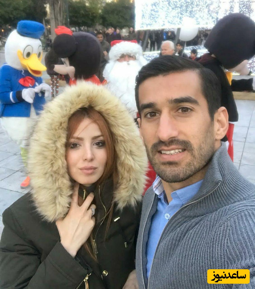 (عکس)عروسی احسان حاج صفی ستاره تیم ملی و همسرش با لباس عروس اروپایی/ چه دسته گل زیبا و با سلیقه ای !/ماشین عروس چقدر لاکچریه!