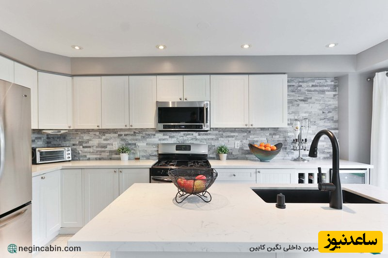 طراحی ساده کابینت آشپزخانه