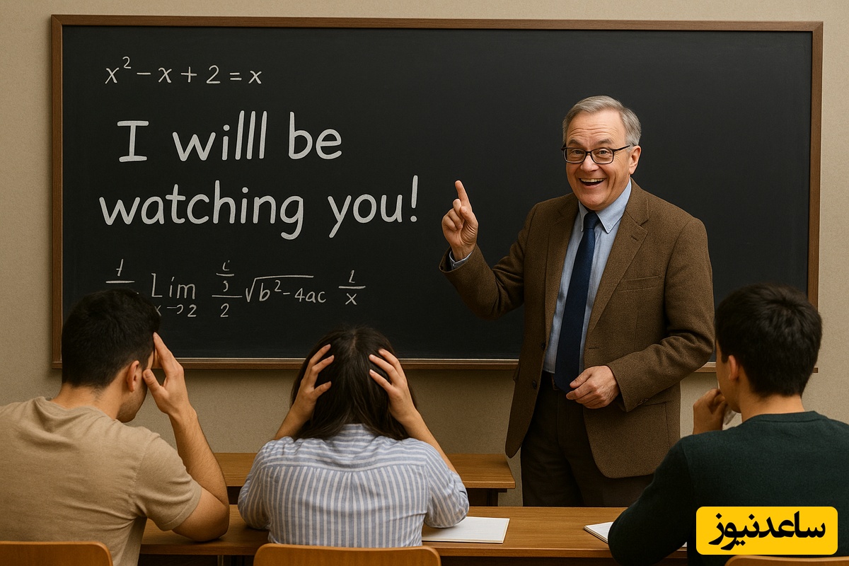 شگرد شیطانی و سمی استاد برای اینکه دانشجوهاش نتونن تقلب کنند / خدایی گناه دارن این چه کاریه یکم انصاف داشته باش 🤣 | عکس