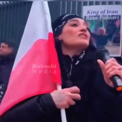 (فیلم) یک زن در تجمع سلطنت طلبان در خارج از کشور: قسم خوردم جیگرتون رو بخورم!