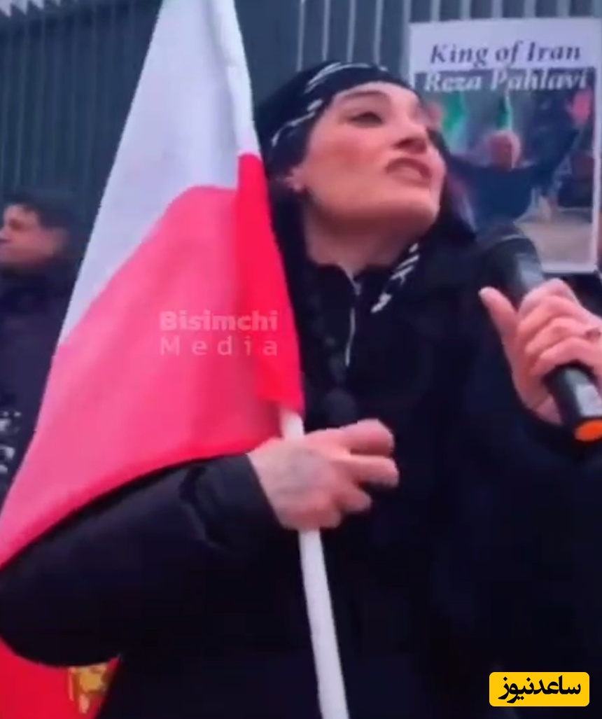 (فیلم) یک زن در تجمع سلطنت طلبان در خارج از کشور: قسم خوردم جیگرتون رو بخورم!