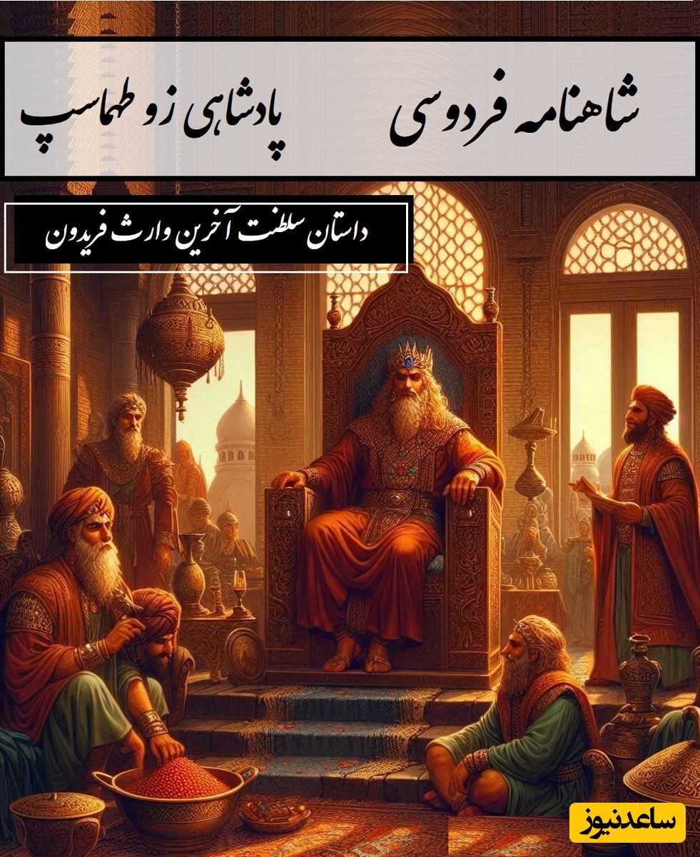 شاهنامه خوانی با ساعدنیوز: سلطنت آخرین وارث فریدون، حکایتی از صلح و حکمرانی زو / پادشاهی زو طهماسپ؛ شبی زال بنشست هنگام خواب + متن صوتی و معنی اشعار