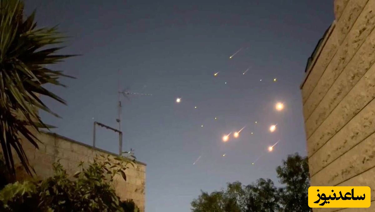 ببینید؛ موشک‌های ایران در آسمان ضفه و خوشحالی مردم