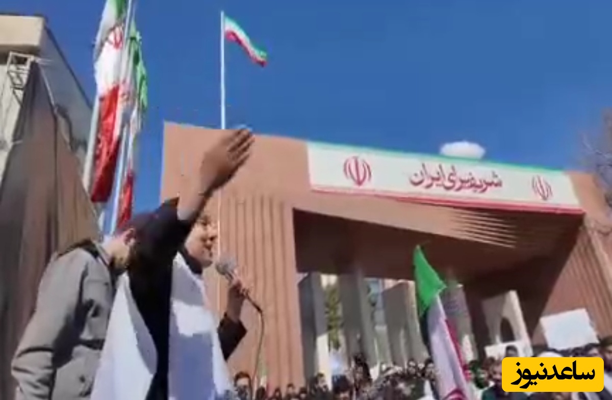 غوغای یک بانوی ایرانی مقابل دانشگاه شریف: آقا قبول نکرد که به پناهگاه برود، چون مردم در پناهگاه نبودند
