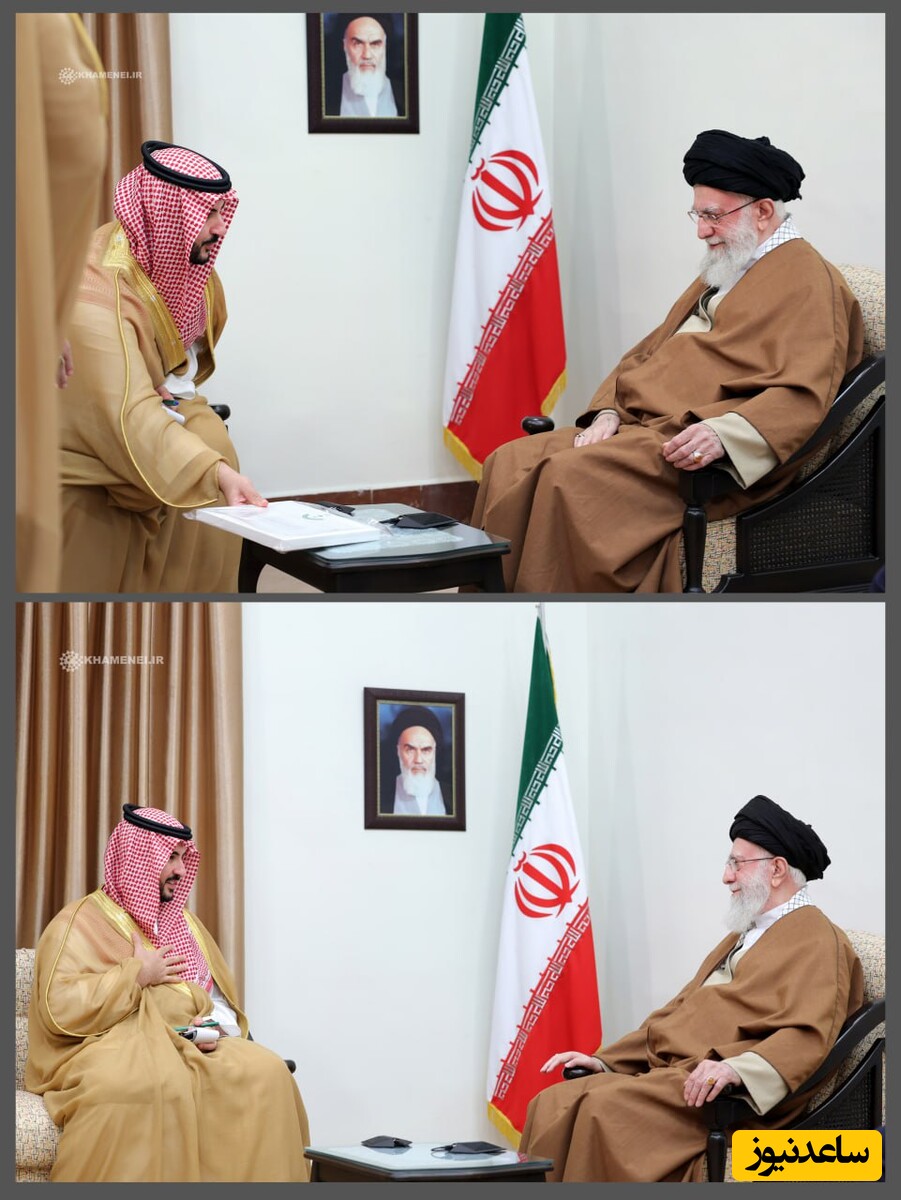 توصیه مهم رهبر معظم انقلاب در دیدار امروز با پسر پادشاه عربستان : به یکدیگر تکیه کنیم ...