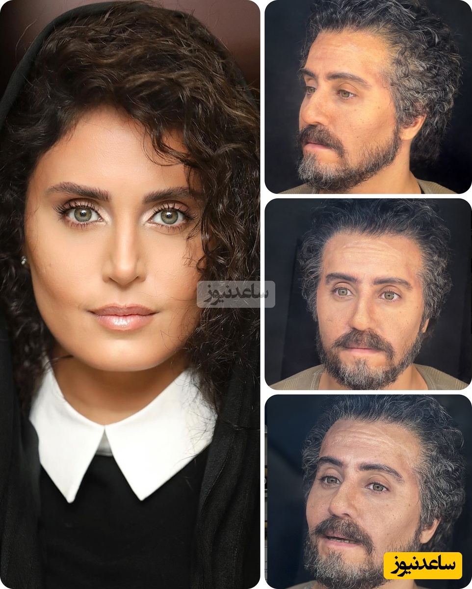 فیلم/ الناز شاکردوست: مرد شدنم مبارک! جذابیت مردانه خانم بازیگر با ریش و سبیل