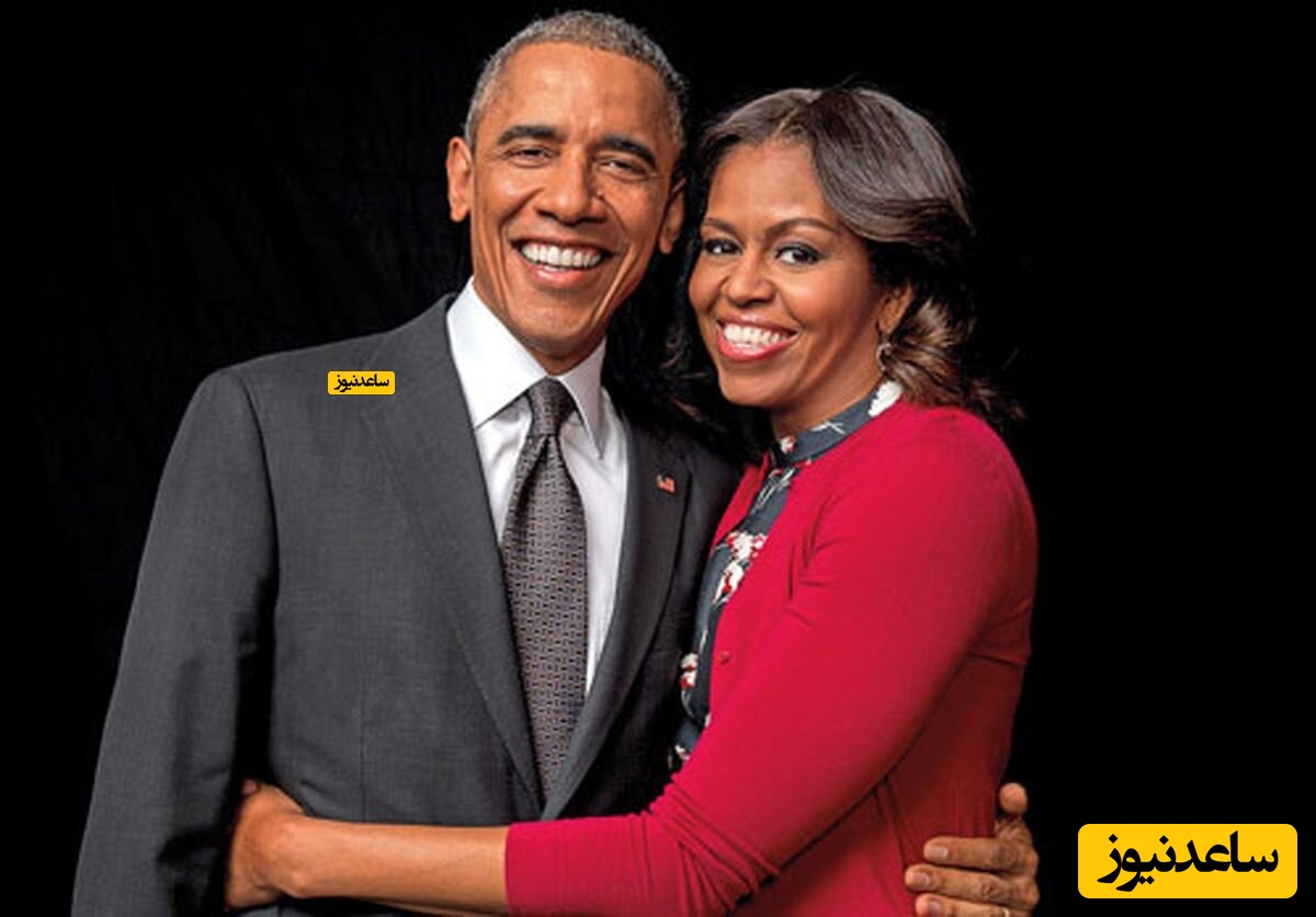 لحظات عشقولانه باراک اوباما و همسر زیبایش در مکانی دنج و رمانتیک
