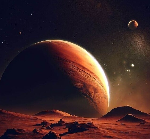 ویدیو / جادوی آسمان "مریخ" در شب؛ نمای خیره‌کننده از سرخ‌ترین سیاره منظومه شمسی!