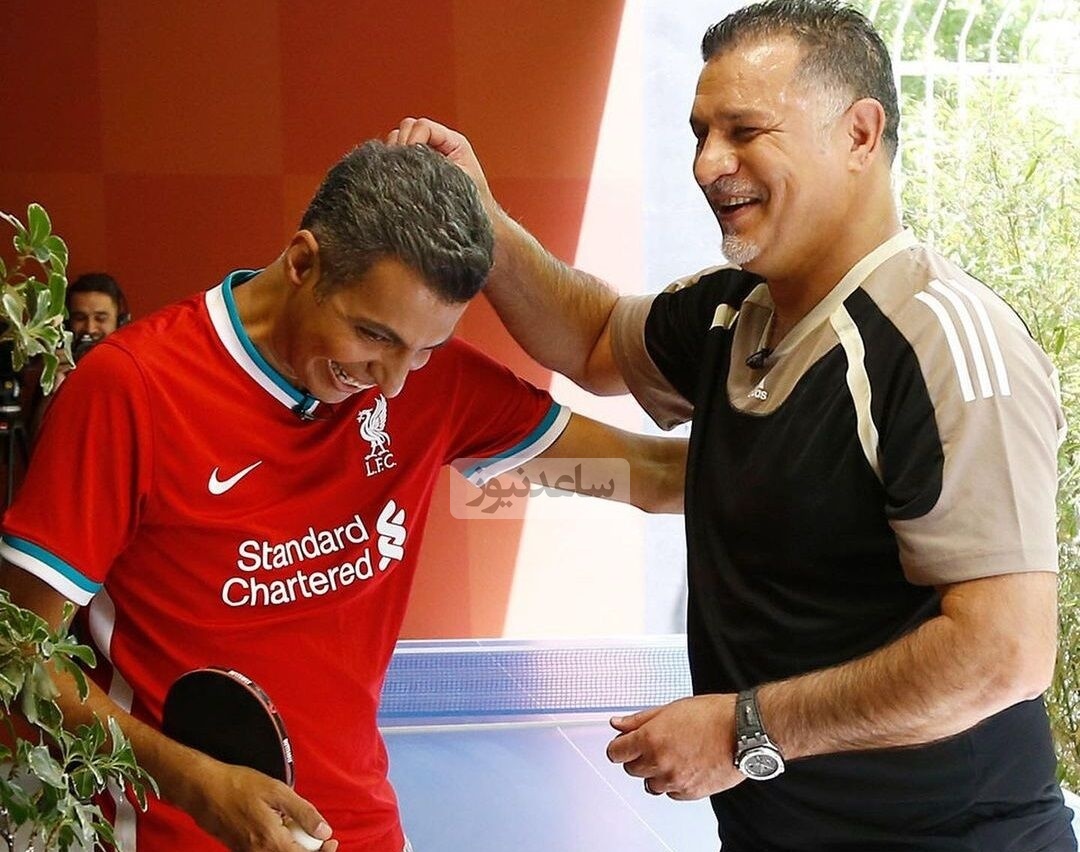 پیچوندن عادل فردوسی پور به سبک علی دایی: 100بار گفتی، سِت لباسِ لیورپولی که باختم سفارش دادم از چین بیاد+فیلم