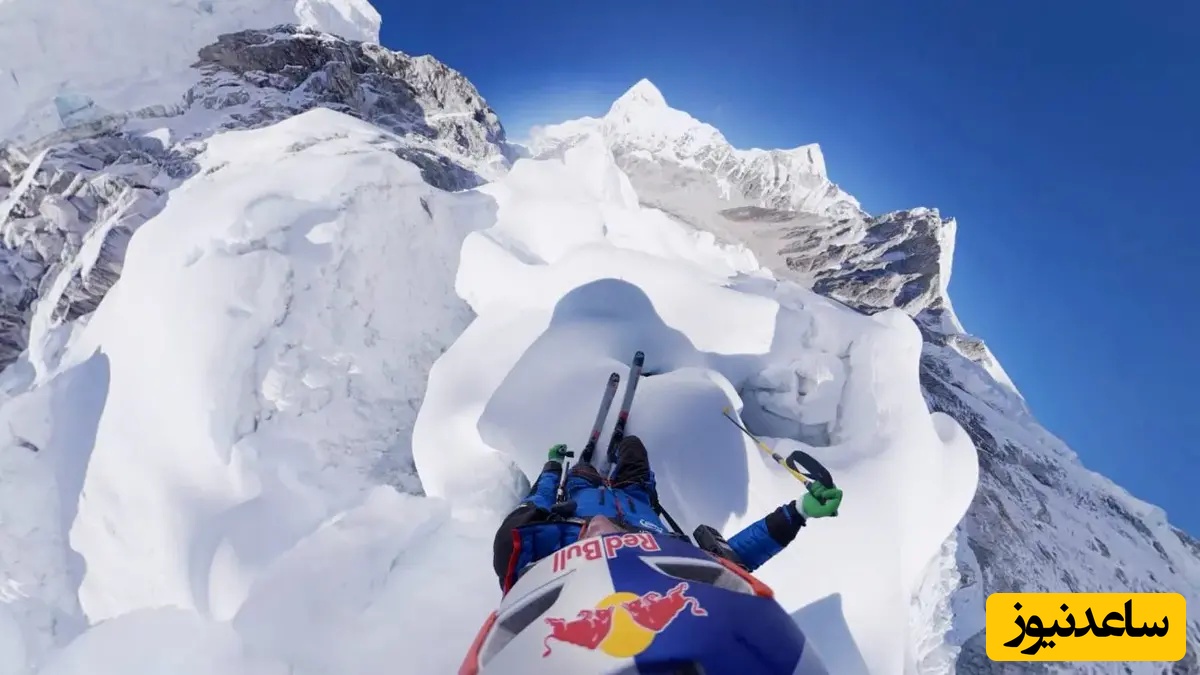 لحظات نفس گیر صعود اسکی‌باز به اورست بدون اکسیژن!