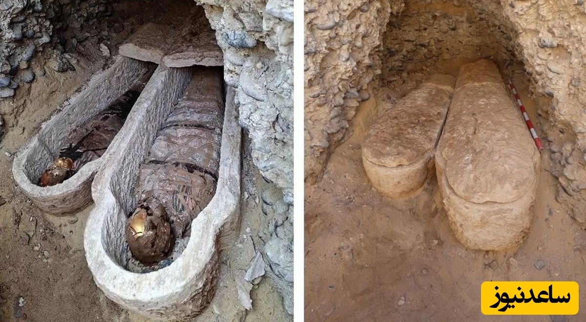 کشف حیرت‌انگیز مومیایی‌هایی با زبان‌های طلایی در دل مصر باستان