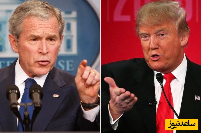 ببینید| تاریخ تکرار می‌شود؟/  جرج بوش در جلد ترامپ.... از عراقی‌ها درس نگیریم این بلا سرمان می‌آید...+ویدیو