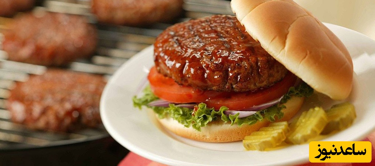 روش تهیه همبرگر رژیمی گریل شده/ فست‌فود‍‍‍‍‍‍ خوشمزه  که مورد علاقه افراد مختلف است