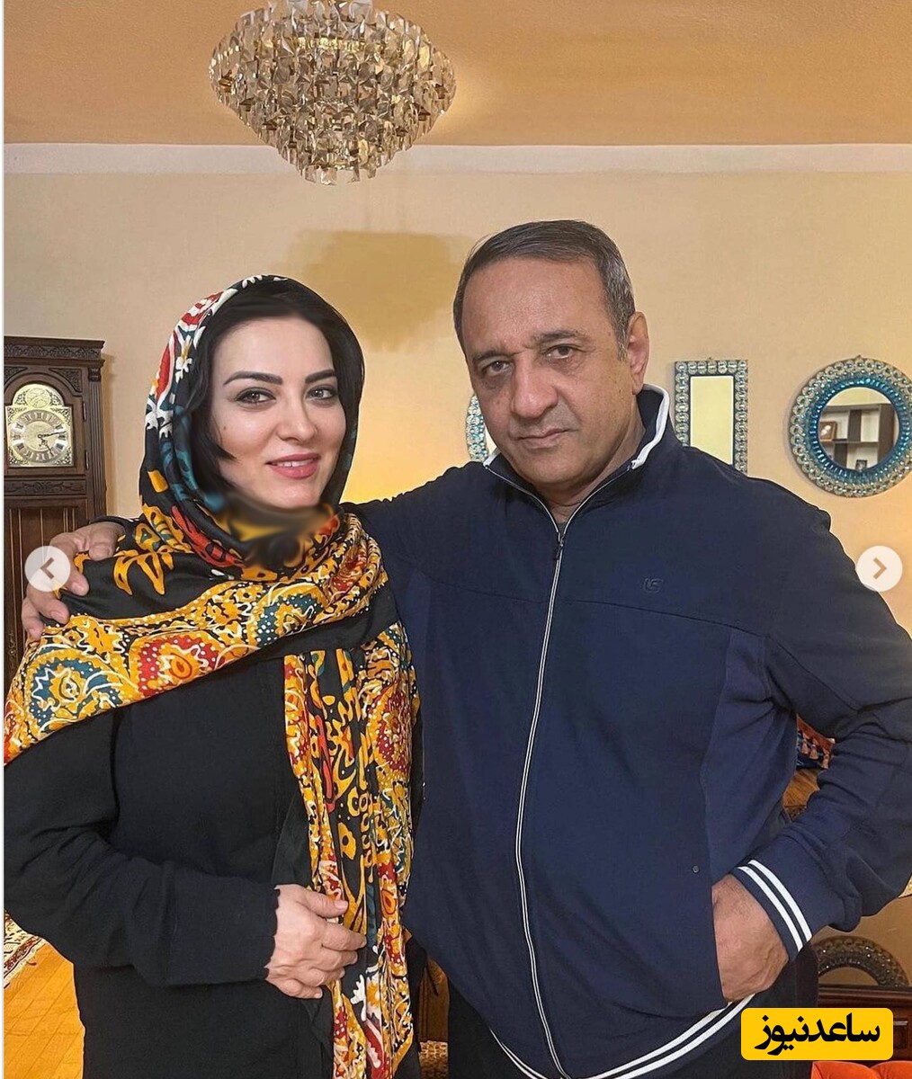  علی اوسیوند و همسرش 