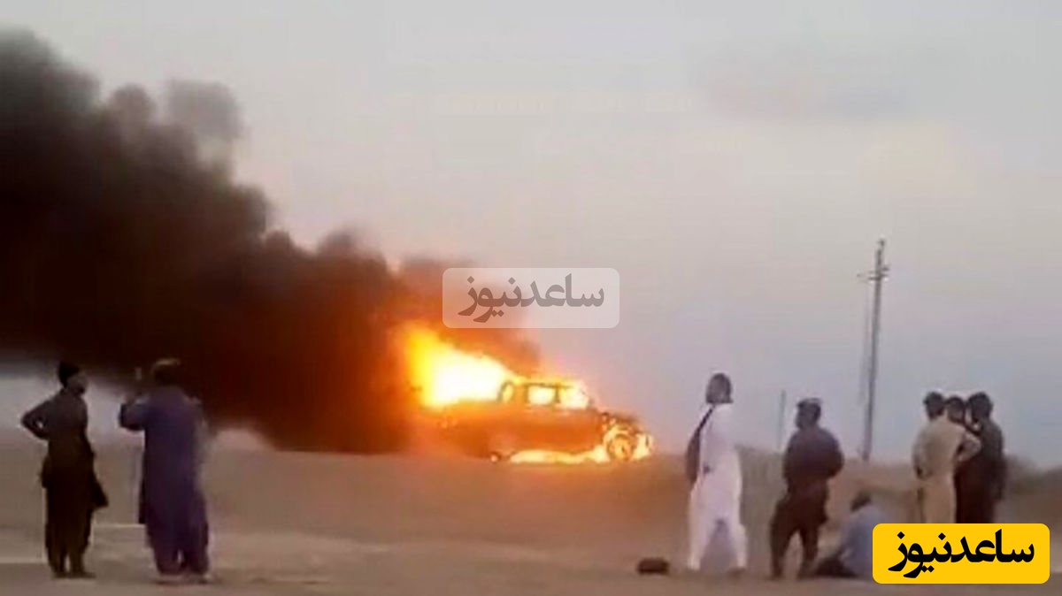 ببینید؛ حمله تروریستی به خودرو مهندسان در سیستان و بلوچستان توسط افراد ناشناس و مسلح