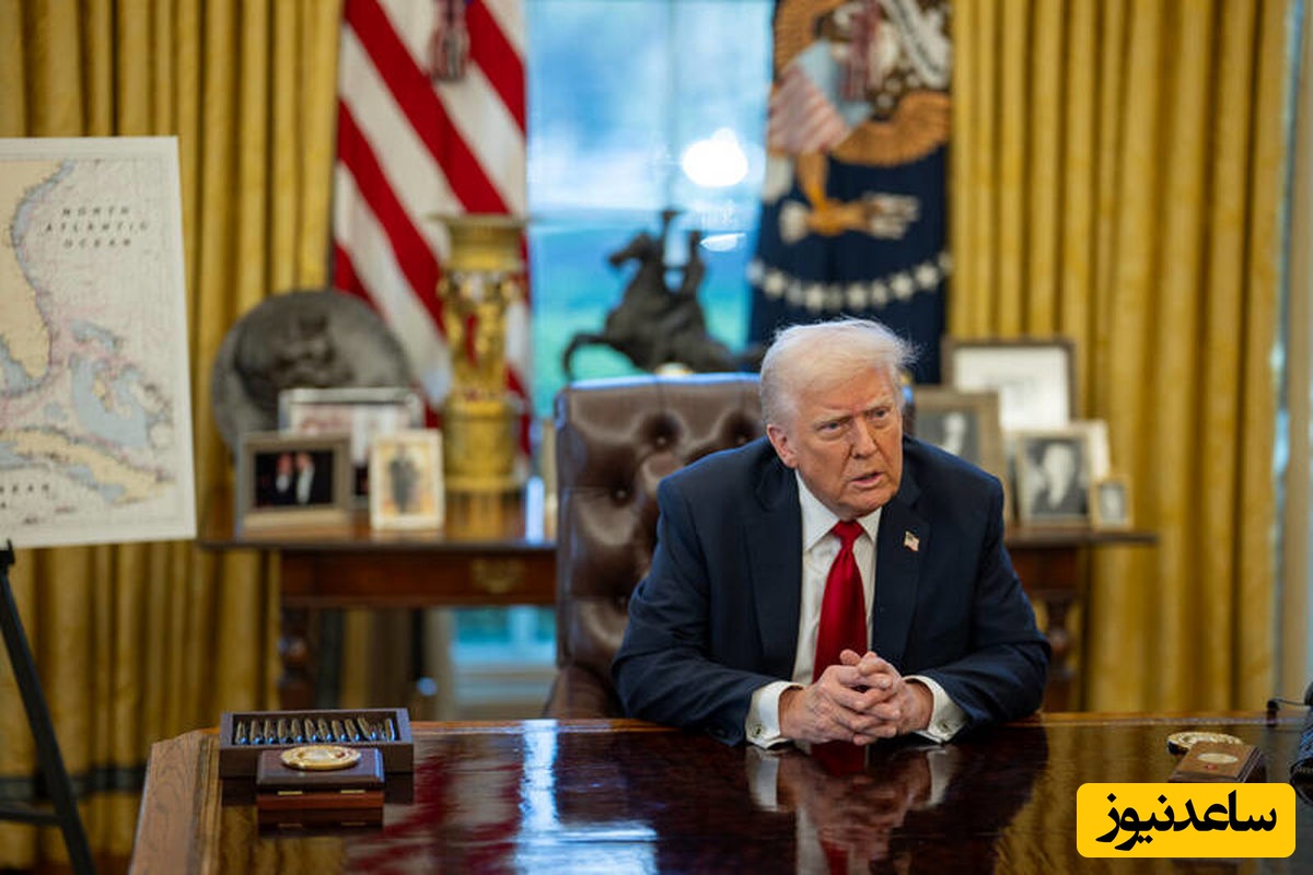 پذیرایی از مهمان ذوق‌زده به سبک رئیس‌جمهور آمریکا؛ ترامپ خودش روی صندلی گرم و نرم نشست و چهارپایه نصیب علی‌اف شد!+ویدیو