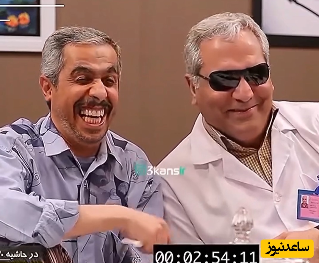 مطمئناً خنده‌دارترین سکانس از پشت صحنه «درحاشیه» لبخند به لباتون میاره/ مهران مدیری غش کرد از دست جواد رضویان