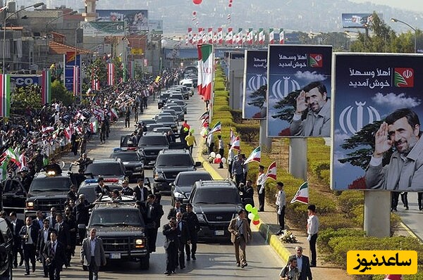 حضور شجاعانه احمدی‌نژاد در لبنان؛ سخنرانی در میان استقبال پرشور مردم و عدم استفاده از حفاظ ضد گلوله!+ویدیو