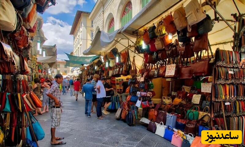 تصویری از بازار چرم فروشان در  سن لرونزو