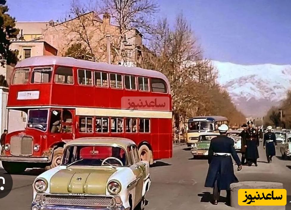 تصویر اولین خیابان آسفالت‌شده تهران در سال 1310