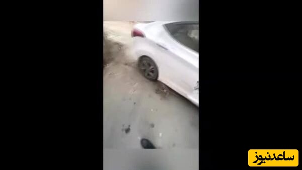 واکنش باورنکردنی راننده هیوندای پس از تصادف با درخت در اهواز! + فیلم