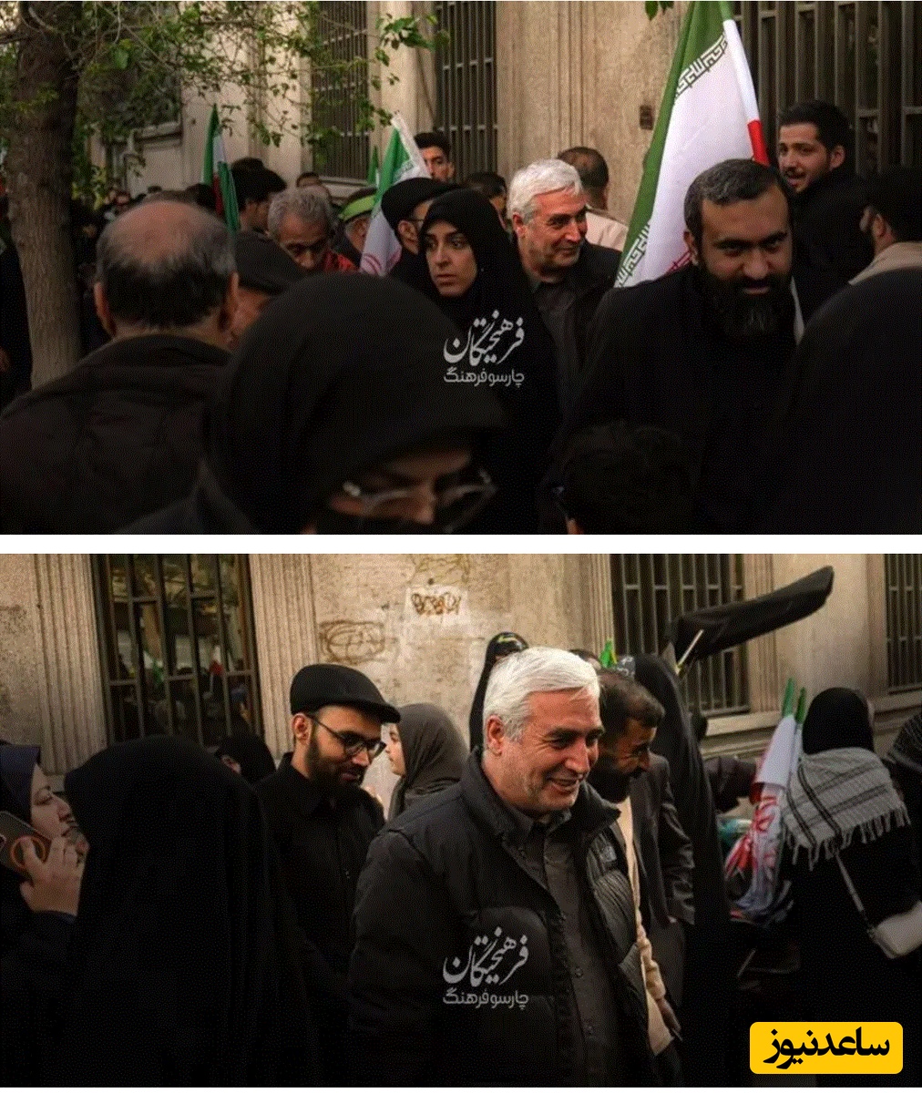 ابراهیم حاتمی‌کیا در مراسم چهلم رهبر شهید انقلاب