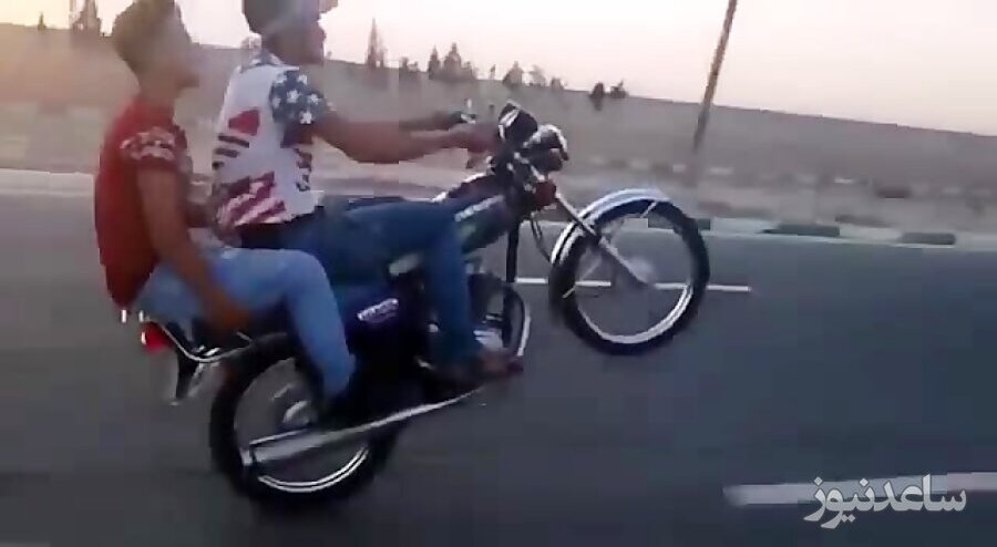 فیلم لحظه حادثه دلخراش برای موتور سوار تک چرخ زن