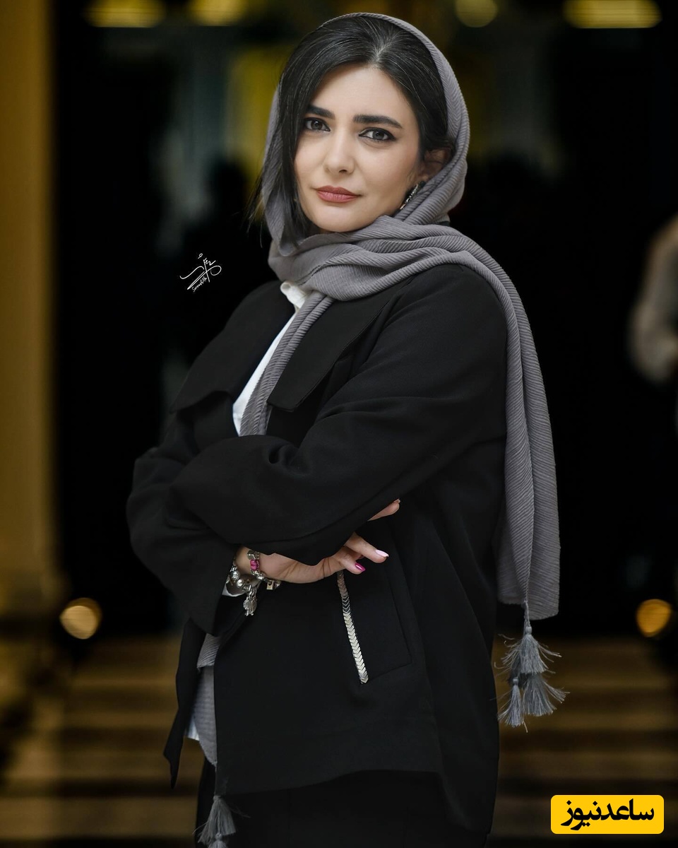 ژست متفاوت و زیبای لیندا کیانی در تاریکی و تلالو شمع ها