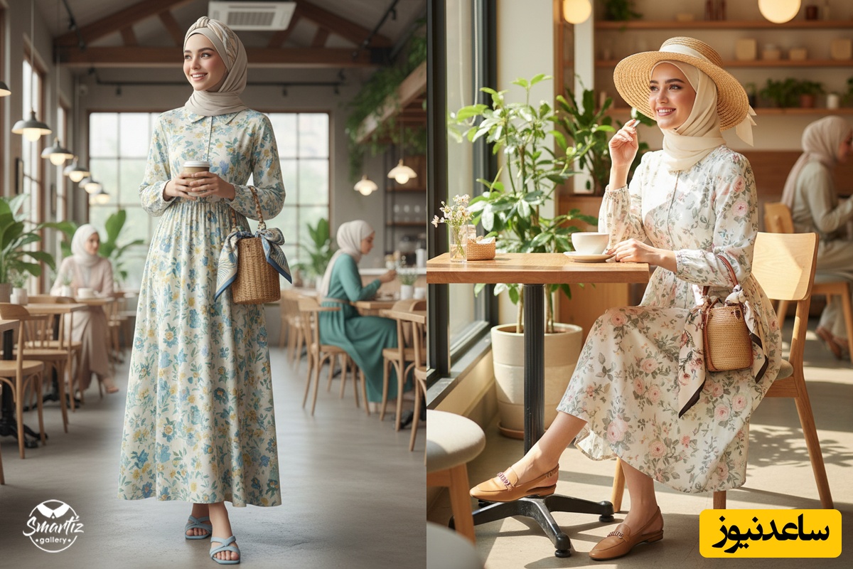 استایل بهاری دخترانه مناسب کافه گردی