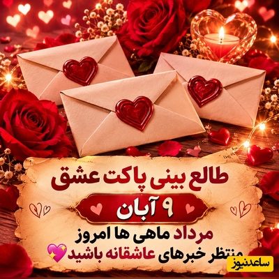 طالع‌بینی پاکت عشق امروز شنبه 9 آبان 1405/ مژده‌ای رویایی برای قلبِ خسته از انتظارِ مرداد ماهی‌ها؛ کدام پاکت خبر از یک پیوندِ ابدی با یار می‌دهد؟💘