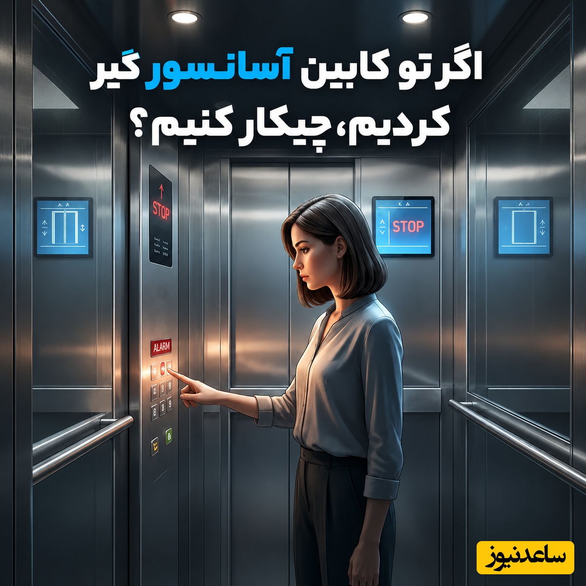 اگر برق رفت و در آسانسور ماندید، این 3 اشتباه رایج می‌تواند به قیمت جانتان تمام شود! + فیلم